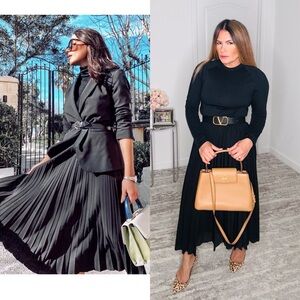 H&M PLEATED SKIRT in black is beautiful and has minimal signs of use